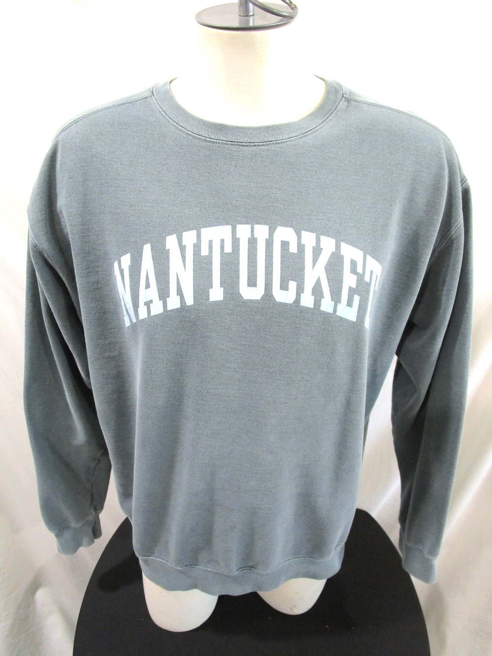 Comfort Colors Nantucket Green Crewneck Pullover Sweatshirt Adult Sz L
